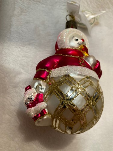 Christmas Waterford Holiday Heirlooms Avoca Annie Snowman Ornament In Box - Picture 2 of 4