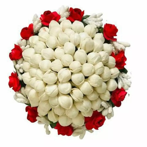 Indian Traditional Artificial Flower Gajra Juda Bun Hair For Wedding & Parties