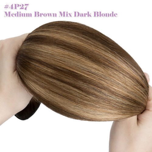 Real THICK Double Weft Clip In Remy Human Hair Extensions 4PCS Full Head Blonde# - Picture 36 of 40