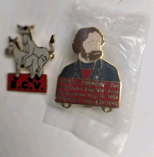 ECV Enameled Pin (2) - E Clampus Vitus John C. Fremont San Juan Batista - Picture 2 of 3