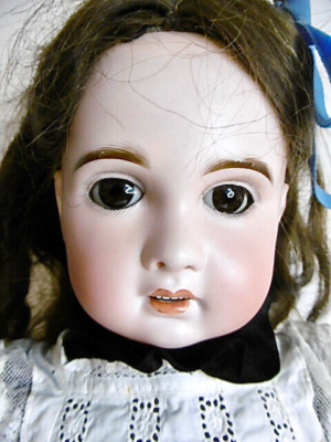 POUPEE ANCIENNE JUMEAU avec Etiquette dos_65cm Yeux Bleus sfbj unis