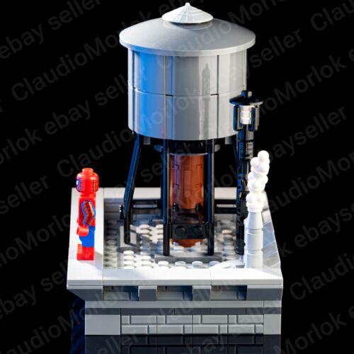 ⭐ Lego The Amazing Spider-Man moc033 New York Rooftop diorama Marvel NO SCATOLA - Imagen 7 de 8