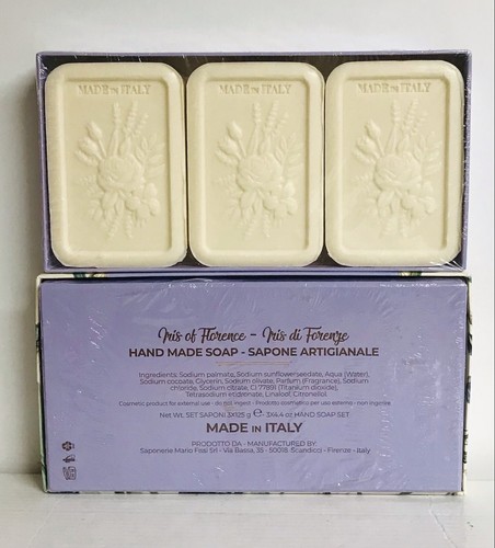 2-Pack Saponificio ~ Iris of Florence Hand Bar Soap Set 6 Bars 4.4 oz Each - Picture 2 of 2