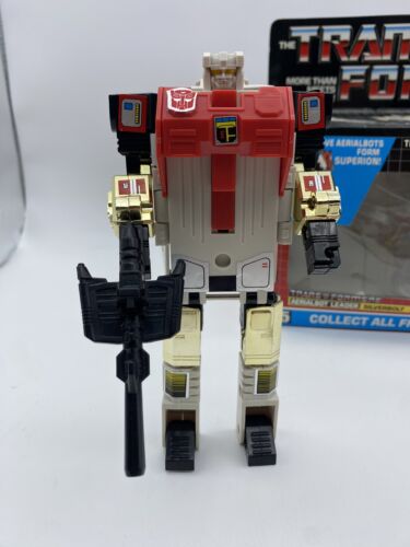 Transformers Original G1 1986 Aerialbot Silverbolt Complete w/ Box and Bubble - Picture 4 of 22