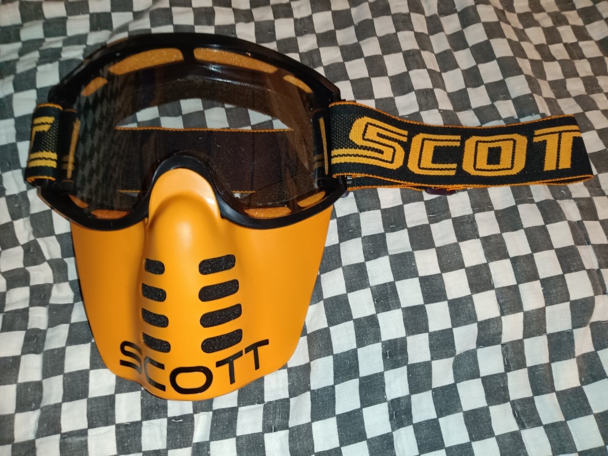 スコット　サングラス Vintage SCOTT Goggle 59 Black / Orange guard,mx,ama, motocross