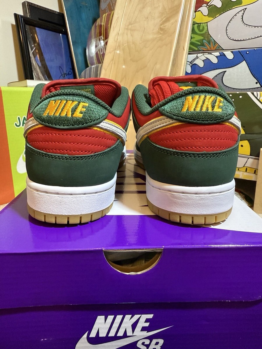 靴 NikeSBDunk\"SeattleSupersonics Nike Dunk SB Low “Seattle Super Sonics” Review & On Feet
