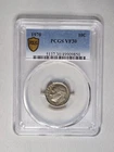 1970 PCGS VF30 Roosevelt Dime, No Mint Mark 10C.