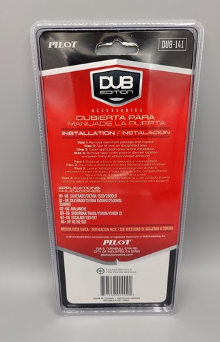 Official Pilot DUB Chrome Car Door Handle Set of 2 for GM Chevy 99-06 - DUB-141 - Picture 5 of 8