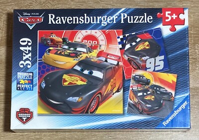 🌟 Ravensburger Disney Cars - Adventure On The Road 3 x 49 Piece Jigsaw ...