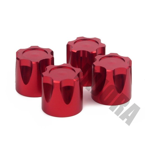 4PCS Aluminium RC Car Wheel Rim Center Cap M4 Nut for 1/10 Crawler Red Black - Picture 4 of 33