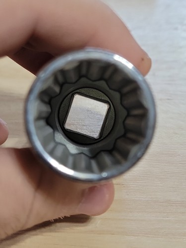 USED CRAFTSMAN 1/2" DRIVE 12 POINT 21MM DEEP SOCKET 44447 GOOD CONDITION! - Picture 4 of 5