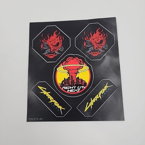 Cyberpunk 2077 Stickers Tech Decals Video Game Case Insert Stickers 5 Stickers