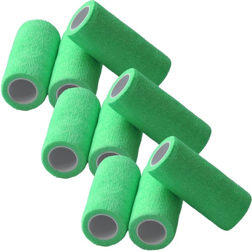 9 x selbsthaftende Haftbandagen 10 cm breit Fixierbinde kohäsiv Bandage Verband - Bild 5 von 12