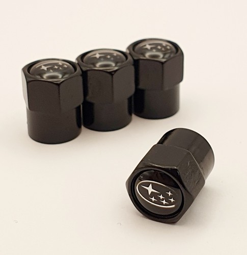 Fits Subaru Logo Car Wheel Tyre Valve Stem Caps 4pcs Black/Silver/Blue/Red/STI - Picture 25 of 40
