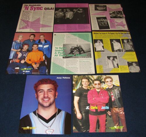 NSync Justin Timberlake JC Lance Joey Chris 16 ganze Seiten Ausschnitte Posten B-888 - Bild 2 von 2