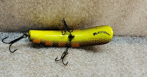 HELIN'S FLATFISH U20 Orange, Black and Yellow Belly with Box and Insert - Picture 5 of 7