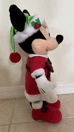 Disney Minnie Mouse Plush Standing Porch Greeter 23” Gemmy Christmas - Picture 2 of 8