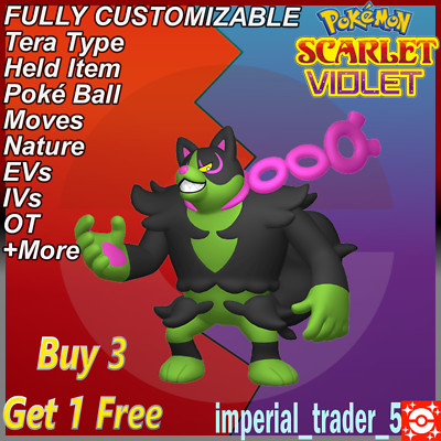 Pokémon Scarlet and Violet Okidogi W/ Best 6IV Customizable