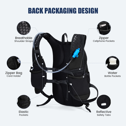 17L Trinkrucksack mit 2L TPU Trinkblase - Bild 5 von 7