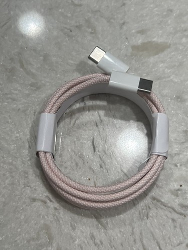 Original USB-C Fast Charger For iPhone 15 Pro Max XS Cable Pink Color 6 Ft - Picture 12 of 12