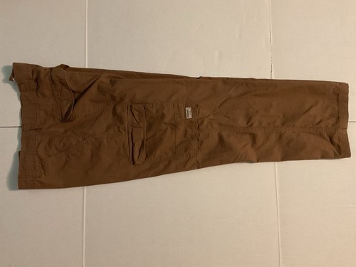 Wrangler Cargo Pants Tan 100% Cotton 44x29 MGW90BZ ripstop New - Picture 4 of 11