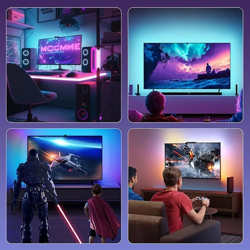TV Smart Backlight Camera Screen Synchronization RGB LED Light Strip App Control - Picture 12 of 12