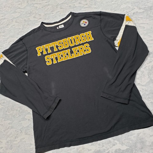 Pittsburgh Steelers Shirt Mens Large Black Long Sleeve Team Apparel NFL - Bild 2 von 10