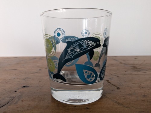 6 x IKEA GODIS Dolphins Flowers 1970s Type Glasses Retired Edholm Ullenius 18314 - Picture 12 of 21