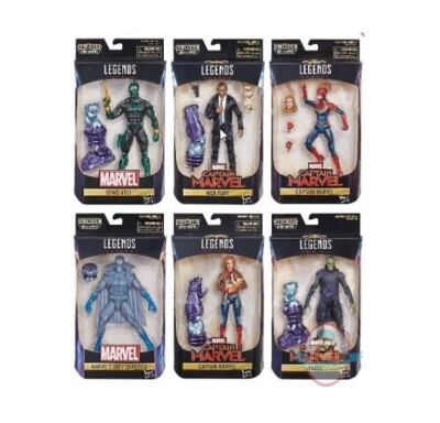 Marvel Captain Marvel Legends 6 inch Set of 6 Hasbro | eBay