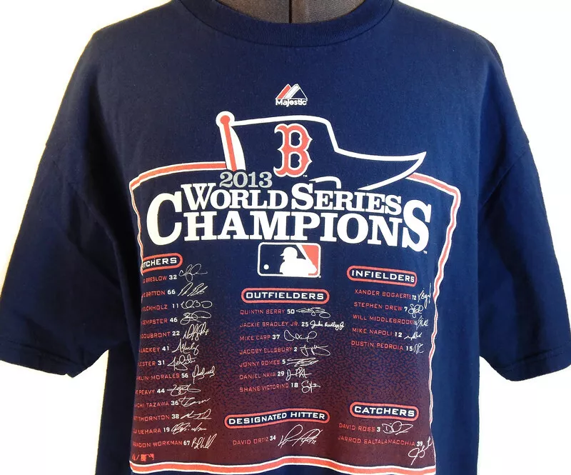 Boston Red Sox World Series Champion T-shirt 2013 MLB Baseball Shirt (L)