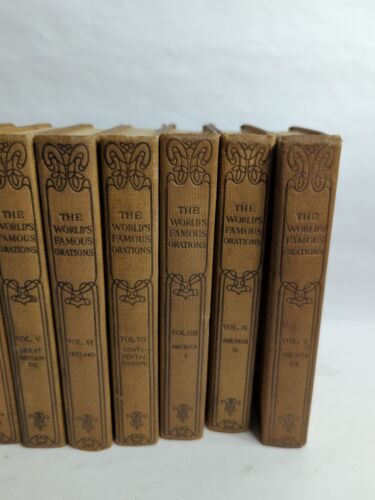 The World's Famous Orations Ten Volume Set 1906 Hardcover Books - Picture 3 of 9