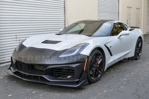 For 14-19 Corvette C7 | ZR1 Style Front Bumper Cover Grille Lower Lip Splitter - Picture 2 of 12