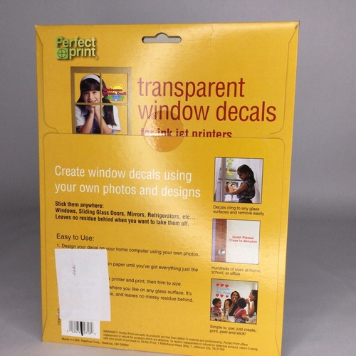 Transparente Fensteraufkleber 7 Blatt selber drucken von Perfect Print  - Bild 3 von 4