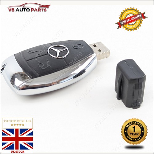 16GB USB 2.0 FLASH PEN DRIVE MEMORY STICK FOR MERCEDES BENZ B-CLASS CAR KEY - Picture 1 of 10