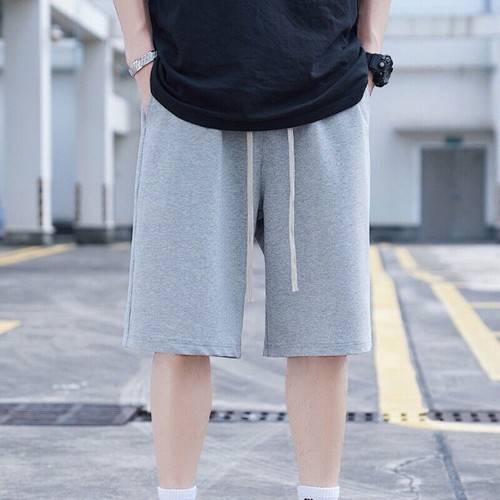 New Mens Loose Fit Shorts Elastic Waist Half Pants Casual Sports Jogging Beach 2 - Picture 9 of 12