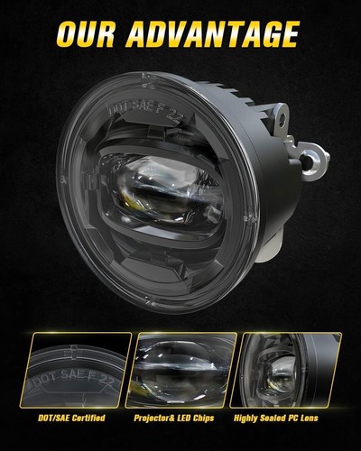 LED Fog Lights Lamps for 2001-2006 Chevy Suburban 1500 Tahoe Z71 Accessories - Picture 2 of 12