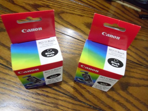 ** Boxes are Sealed ** (2) Canon BCI-11 Black 3 Ink Cartridges Pack Genuine - Picture 2 of 4