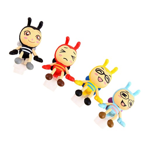 4 Pcs Headphone Jack Charm Dustproof Stopper Phone Port Cleaning Brush Kit - Zdjęcie 4 z 12