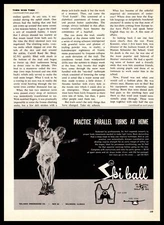 1962 Ski Ball Exercise Unit Bal-Amic Engineering Co Bellwood Illinois Print Ad