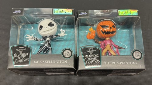 Juego de 2 figuras Pesadilla antes de Navidad 2" Jada Die Cast Metalfigs - Imagen 1 de 2