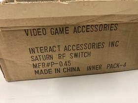 NEW IN BOX 4 SEGA SATURN SYSTEM RF AV SWITCH CABLE ADAPTER OEM NIB PERFORMANCE