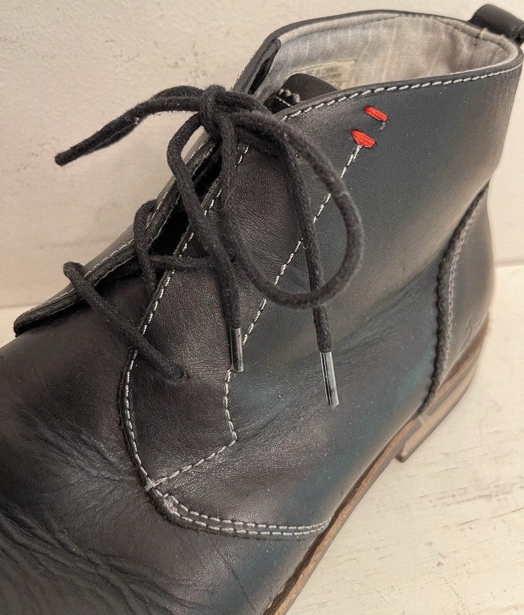 Original Penguin Boots Mens 12 Ankle Chukka Lace Up 151542 Black Leather Original Penguin Boots Mens 12 Ankle Chukka Lace Up Flats  main image 4