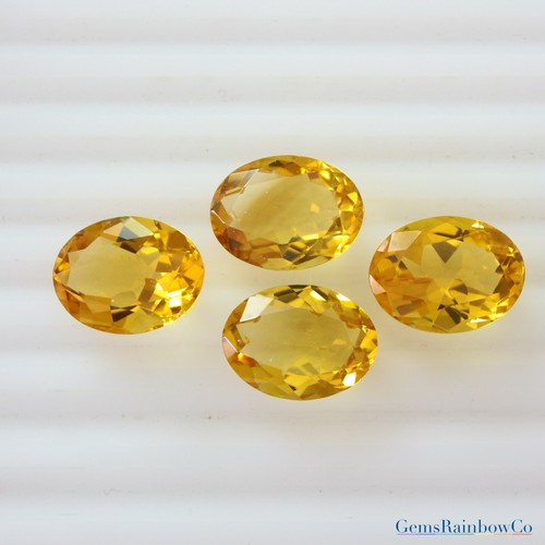 Citrine Oval Best Quality Golden 14X10mm, 16x12mm and 18x13mm Faceted Loose gems - Picture 7 of 10