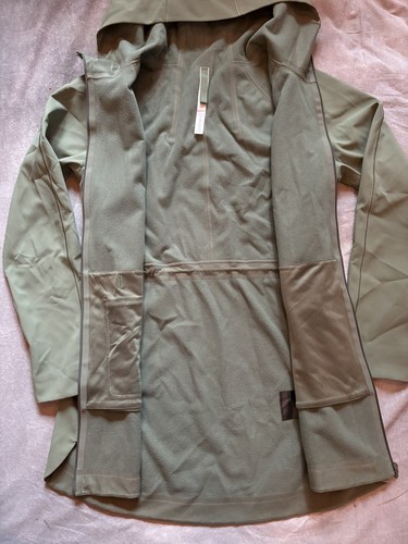 Lululemon Women's “Glyde Along Softshell” Hooded Long Sage Green Jacket Size 8 - Picture 3 of 12