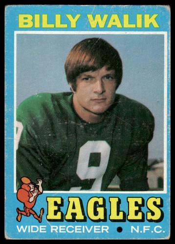 1971 Topps #23 Billy Walik RC Philadelphia Eagles - Picture 1 of 2