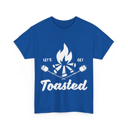 Lets Get Toasted Camping Marshmallows Unisex Heavy Cotton Tee - Bild 32 von 41