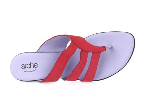 Womens Arche pink leather strappy thong sandals sz. 41 - Picture 3 of 5