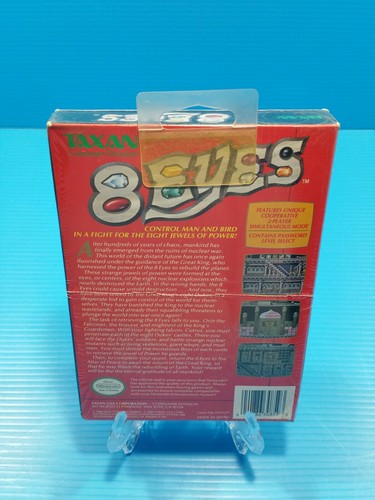 Brand New, factory sealed. Nintendo NES 8 Eyes game.Rare! H-Seam and hanger tag! - Picture 5 of 12