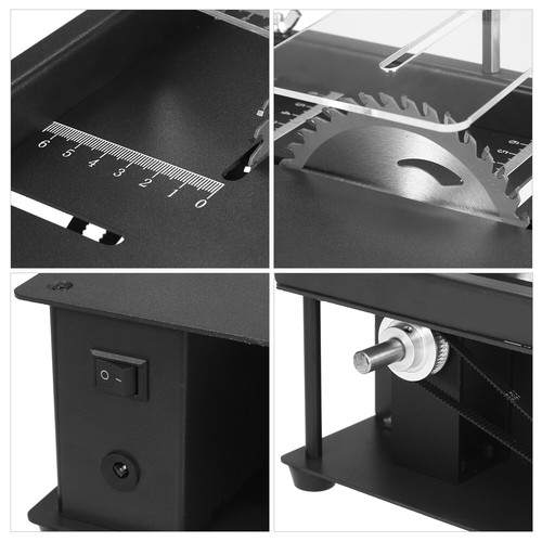Table Saw Mini Desktop Saw Cutter Electric Cutting Machine with Saw Blade I4N5 - Picture 6 of 9