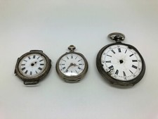 Sterling silver pocket watches. 3 szt